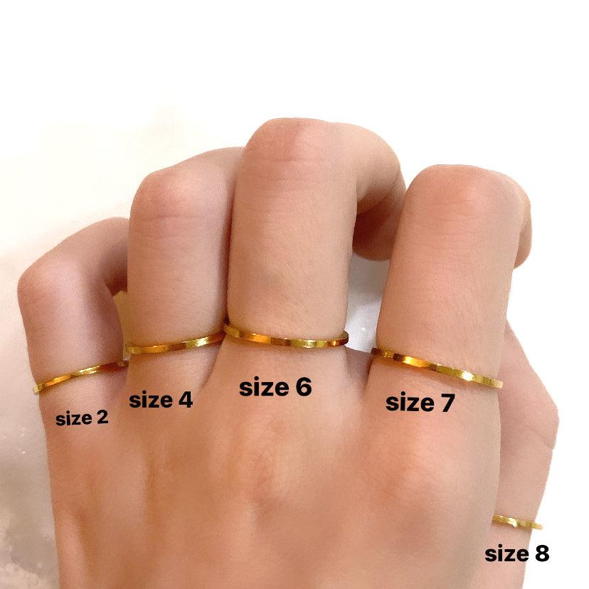 ULTRA THIN STACKING RING