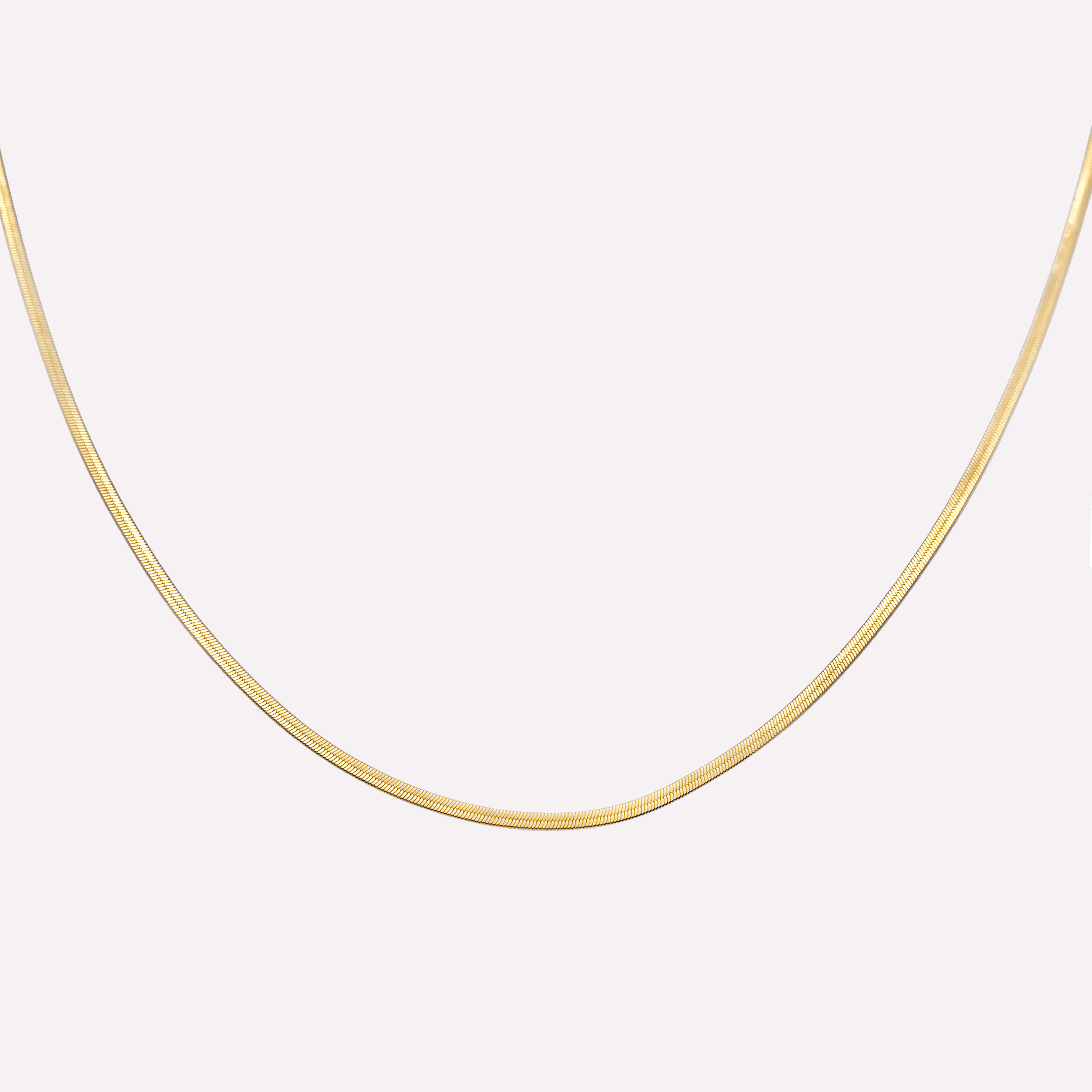 FLAT SNAKE CHAIN NECKLACE